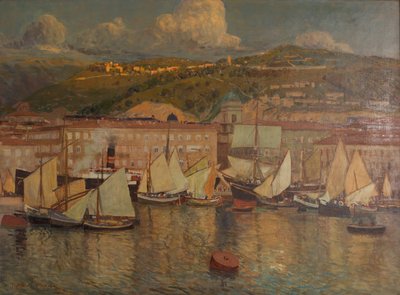 Tarde de verano (Puerto de Fiume) de Raoul Frank