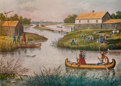 Chicago en 1833, c. 1930-1933 de Raoul Varin