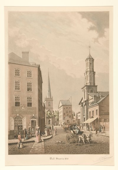 Wall Street en 1820 de Raoul Varin