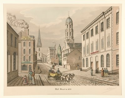 Wall Street en 1829 de Raoul Varin