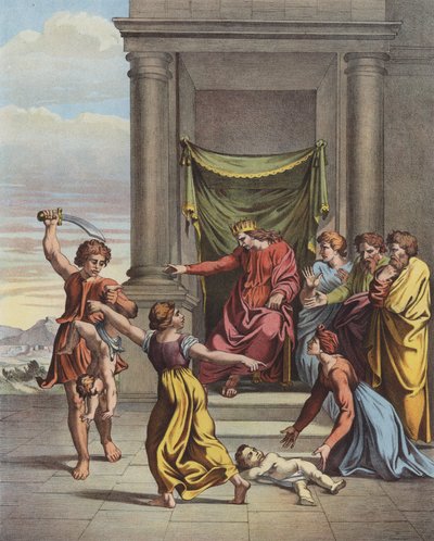 El juicio de Salomón de after Raphael