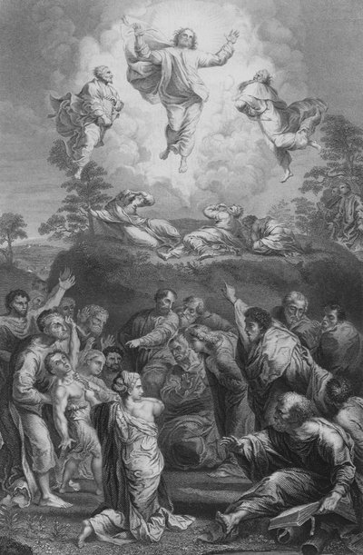 La Transfiguración de after Raphael