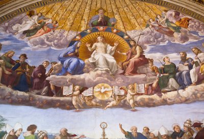 Disputación del Santísimo Sacramento - fresco de Rafael de Raphael (1483 1520)