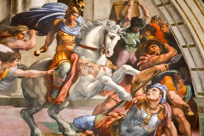 Expulsión de Heliodoro del Templo. 1511-1512 (fresco) de Raphael