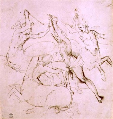 Hércules luchando contra los Centauros de Raphael