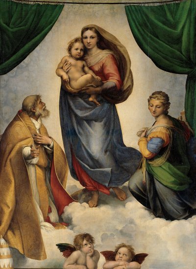 La Madonna Sixtina. c.1512 de Raphael