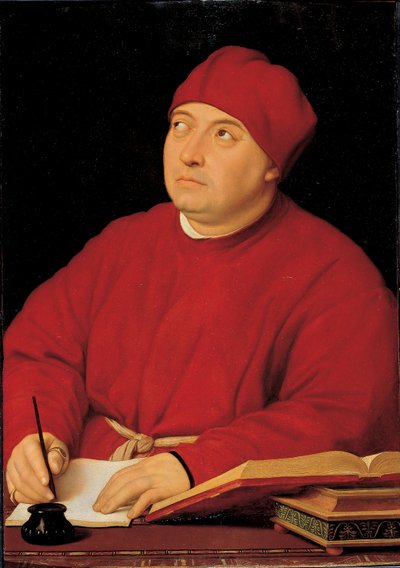 retrato del cardenal Tommaso Inghirami (óleo sobre madera) de Raphael (1483 1520) (& studio)
