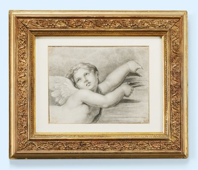 Cabeza de un putto de after Raphael