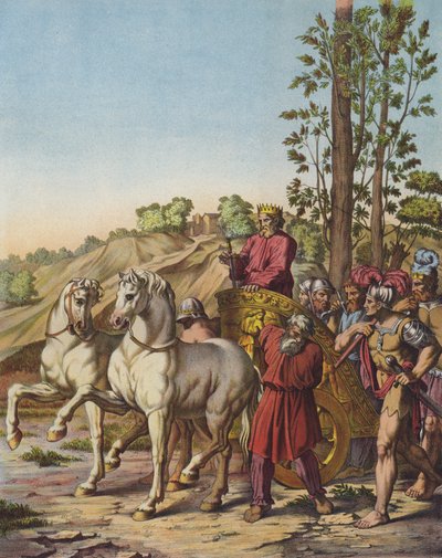 Herodes el Grande se convierte en Rey de Judea como vasallo de los romanos de after Raphael