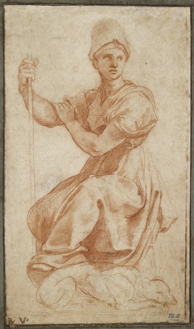 Figura femenina alegórica; Alegoría de Fides de Raphael