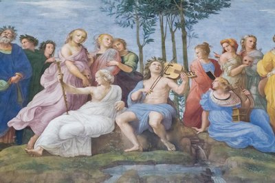 Parnaso, de la Stanza della Segnatura de Raphael (1483 1520)