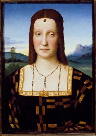 Retrato de Elisabetta Gonzaga de Raphael