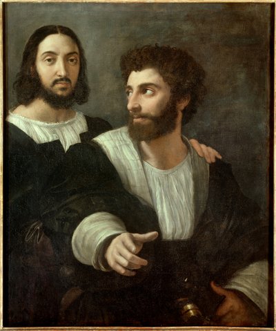 Retrato del artista con un amigo de Raphael