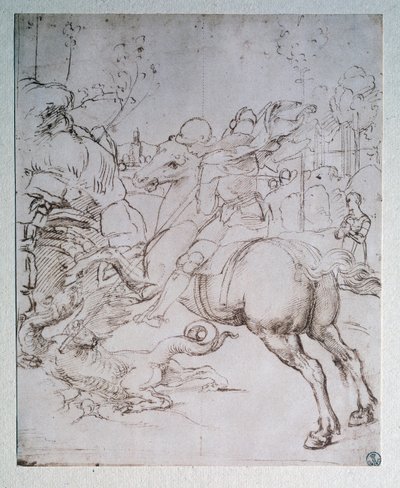 San Jorge y el Dragón de Raphael
