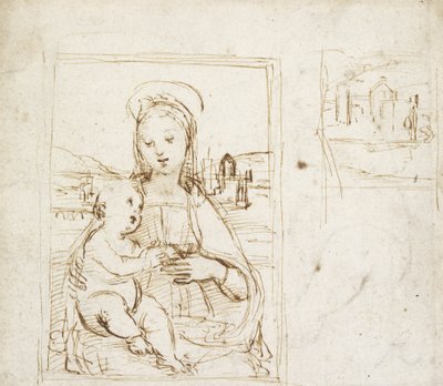 Estudio para una imagen de la Virgen y el Niño de Raphael