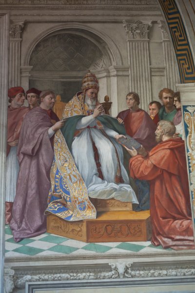 Entrega de las Decretales al Papa Gregorio IX (foto) de Raphael (1483 1520)