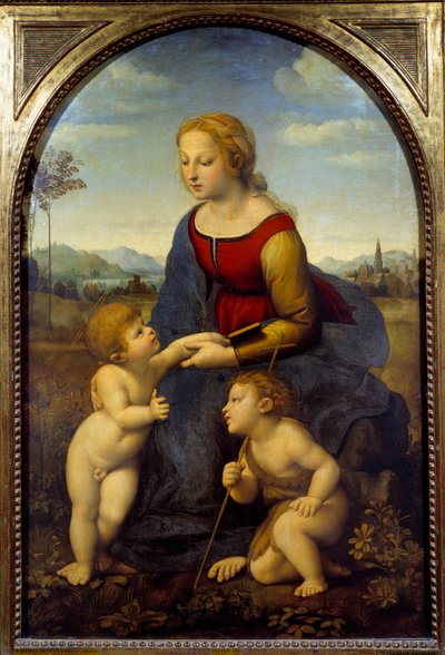 La Virgen con el Niño y San Juanito, o la bella jardinera de Raphael