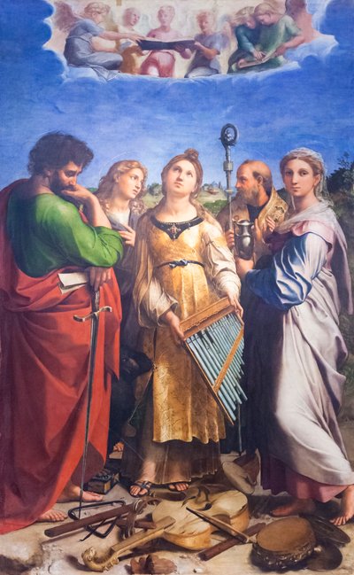 El éxtasis de Santa Cecilia de Raphael (1483 1520)