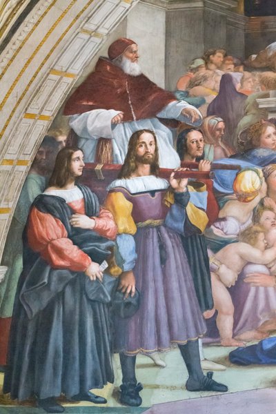 La expulsión de Heliodoro del templo, sala de Heliodoro, detalle de Raphael (1483 1520)