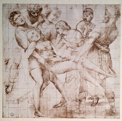 Estudio de la deposición para el retablo Baglioni de Raphael