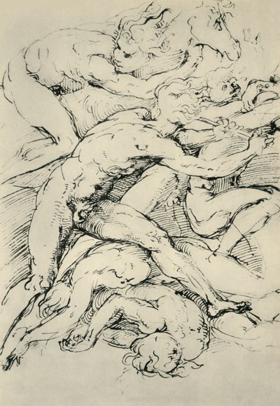 Escena de batalla, principios del siglo XVI, 1943 de Raffaello Sanzio Raphael