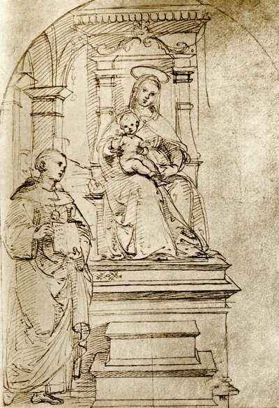 Madonna entronizada de Raffaello Sanzio Raphael