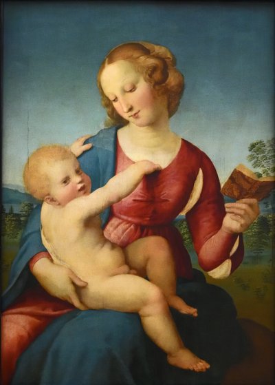 Alemán:  María con el Niño / Madonna Colonna Madonna de Raphael