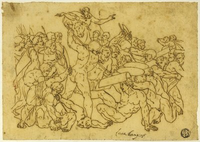 Josué deteniendo el sol y la luna de Raphael