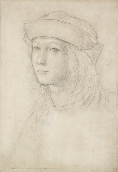 Retrato de un joven desconocido posiblemente un autorretrato de Raphael