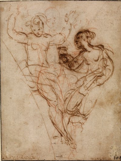 Psique presentando a Venus el jarrón de Proserpina de Raphael