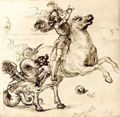 San Jorge con la espada de Raffaello Sanzio Raphael