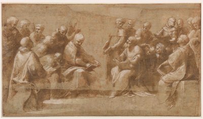 Estudio para La disputa del Sacramento de Raphael