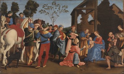 La adoración de los reyes de Raphael