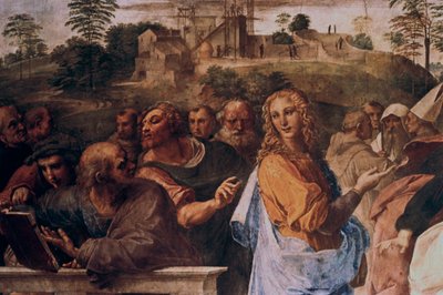 La disputa del Sacramento (detalle), 1508-1509 de Raffaello Sanzio Raphael