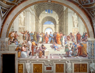 La escuela de Atenas de Raphael