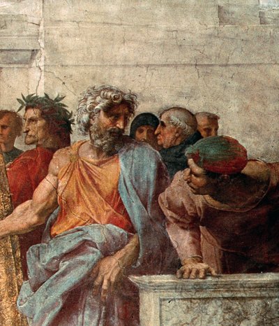 Disputa, de la Stanza della Segnatura, 1508-11 (detalle) de Raffaello Sanzio Raphael