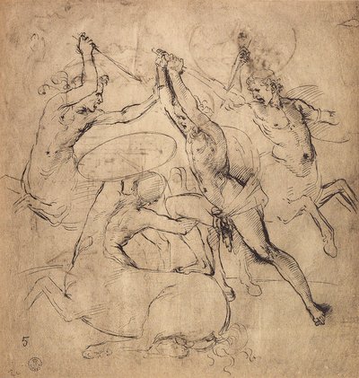 Hércules mata al centauro de Raffaello Sanzio Raphael