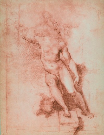 Estudio para un San Juan Bautista de Raffaello Sanzio Raphael
