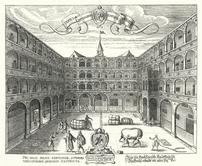 El Fondaco dei Tedeschi, sede de los comerciantes alemanes en Venecia de Raphael Custos
