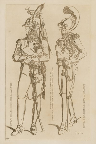 Trajes en las puertas de la coronación de Napoleón I de Raphael Jacquemin