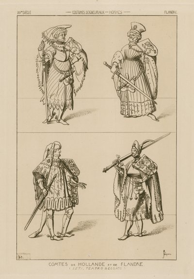 Condes de Holanda y Flandes, siglo XV de Raphael Jacquemin