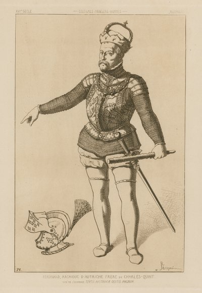 Fernando, Archiduque de Austria, hermano de Carlos V de Raphael Jacquemin