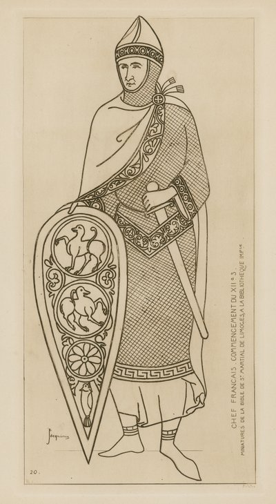 Jefe francés, inicio del siglo XII de Raphael Jacquemin