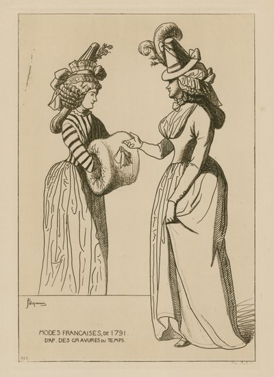 Modas francesas de 1791 de Raphael Jacquemin