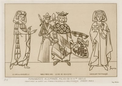 Pueblo alemán a mediados del siglo XIV de Raphael Jacquemin