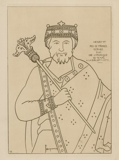 Enrique I, Rey de Francia, 1031-1060 de Raphael Jacquemin