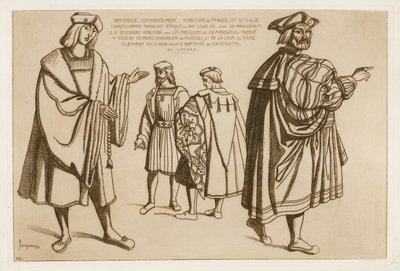 Nobles de Francia e Italia a principios del siglo XVI de Raphael Jacquemin