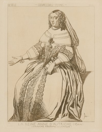 Reina Ana de Austria, 1644 de Raphael Jacquemin