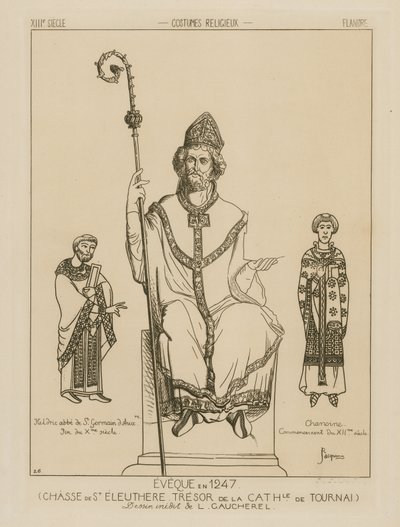 Trajes religiosos en el período medieval de Raphael Jacquemin