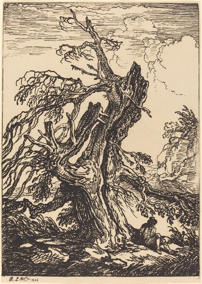 Estudio de un árbol de Raphael Lamar West